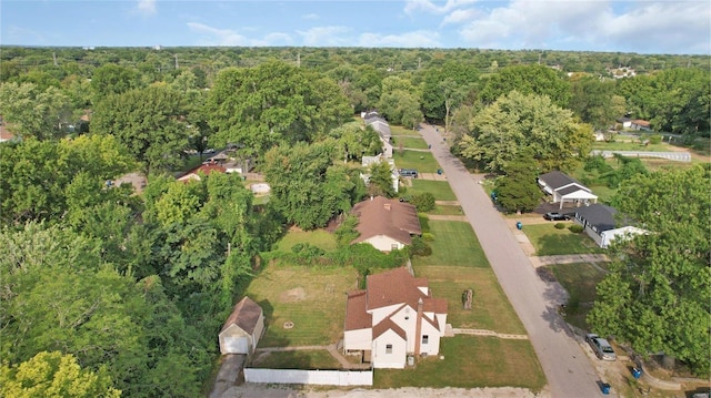 1100 Northdale Ave, Saint Louis, MO 63138 - aerial view of property's location featuring a heavily wooded area