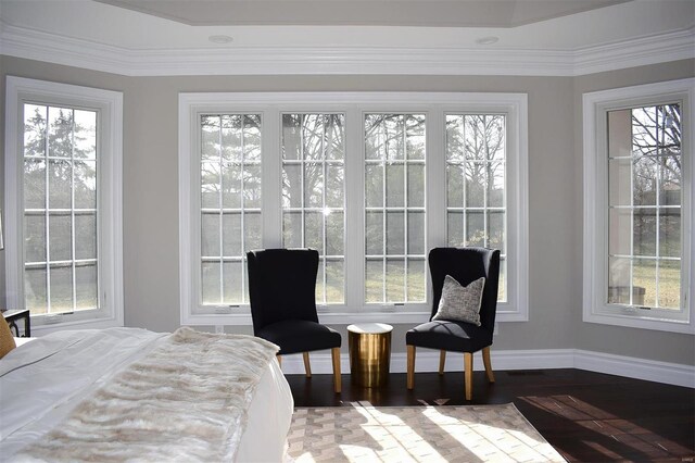 267 Saint Andrews Dr, Saint Albans, MO 63073 - bedroom featuring multiple windows, baseboards, and wood finished floors
