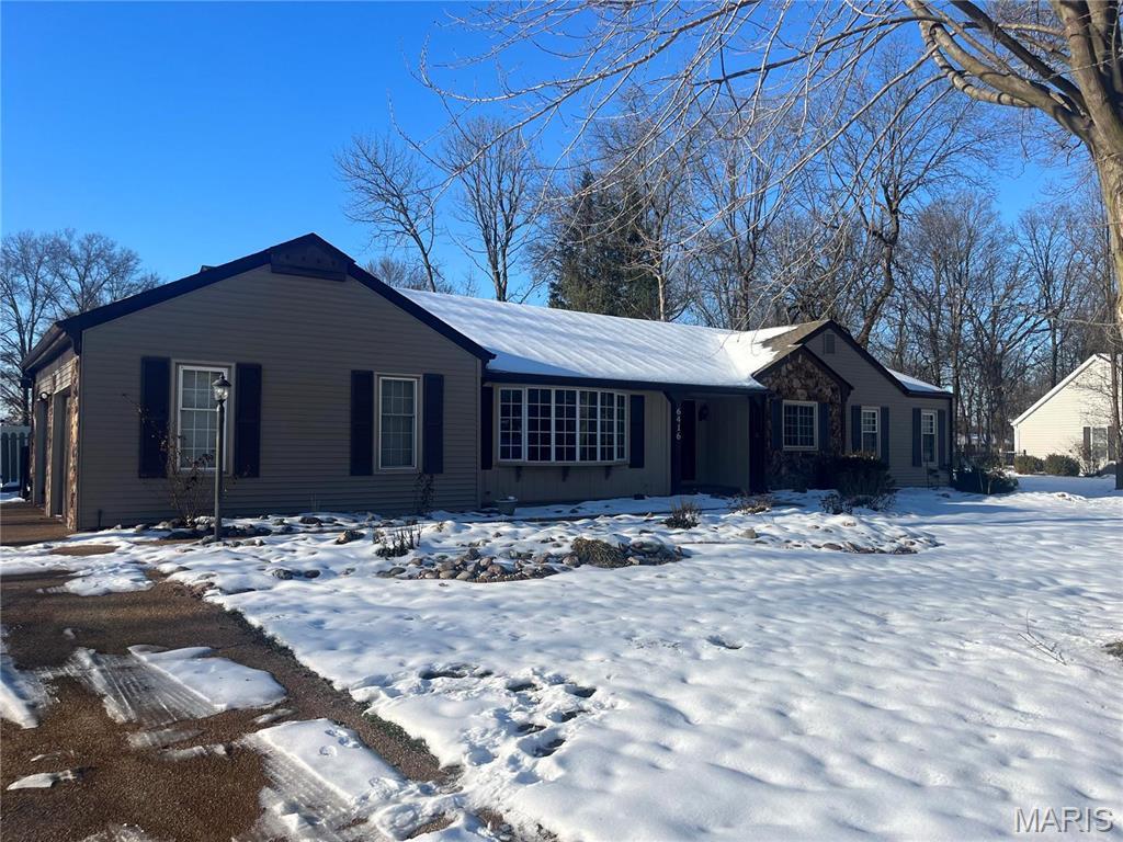 6416 Ash Dr, Moro, IL 62067 - view of single story home