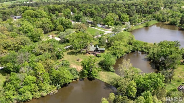 3553 Evergreen Dr, Catawissa, MO 63015 - bird's eye view of a large body of water and a heavily wooded area