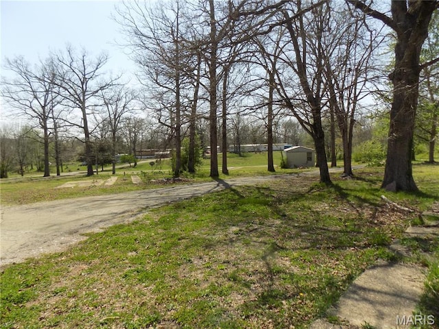 170 County Rd, Ironton, MO 63650 - view of green lawn with a storage shed and an outbuilding