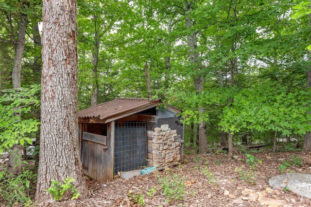view of poultry coop