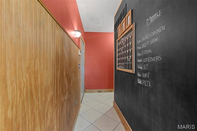 17102 Deer Mountain Rd, Marthasville, MO 63357 - corridor featuring tile patterned flooring, baseboards, and mail area
