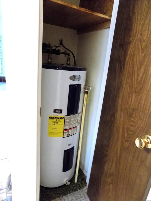 1306 Broadway St, Rolla, MO 65401 - utility room with water heater