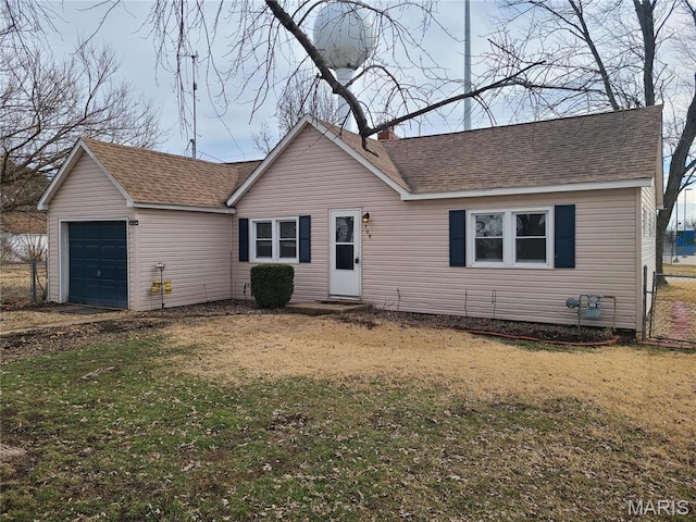 708 E Pear Ave, Owensville, MO 65066 - ranch-style house featuring a garage and roof with shingles