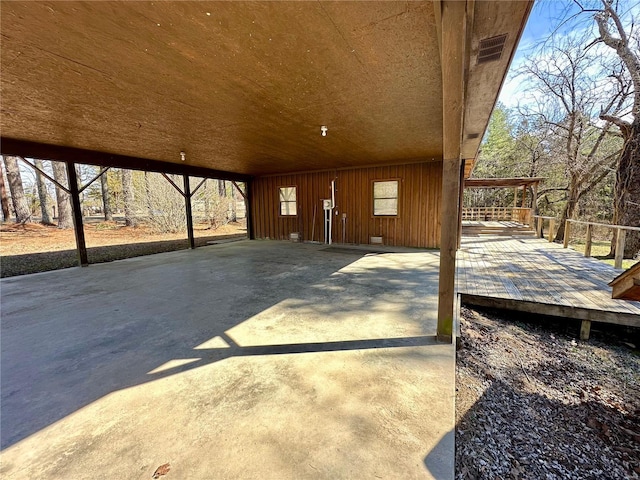 4117 State Highway 21, Grandin, MO 63943 - view of patio / terrace with a wooden deck and a carport