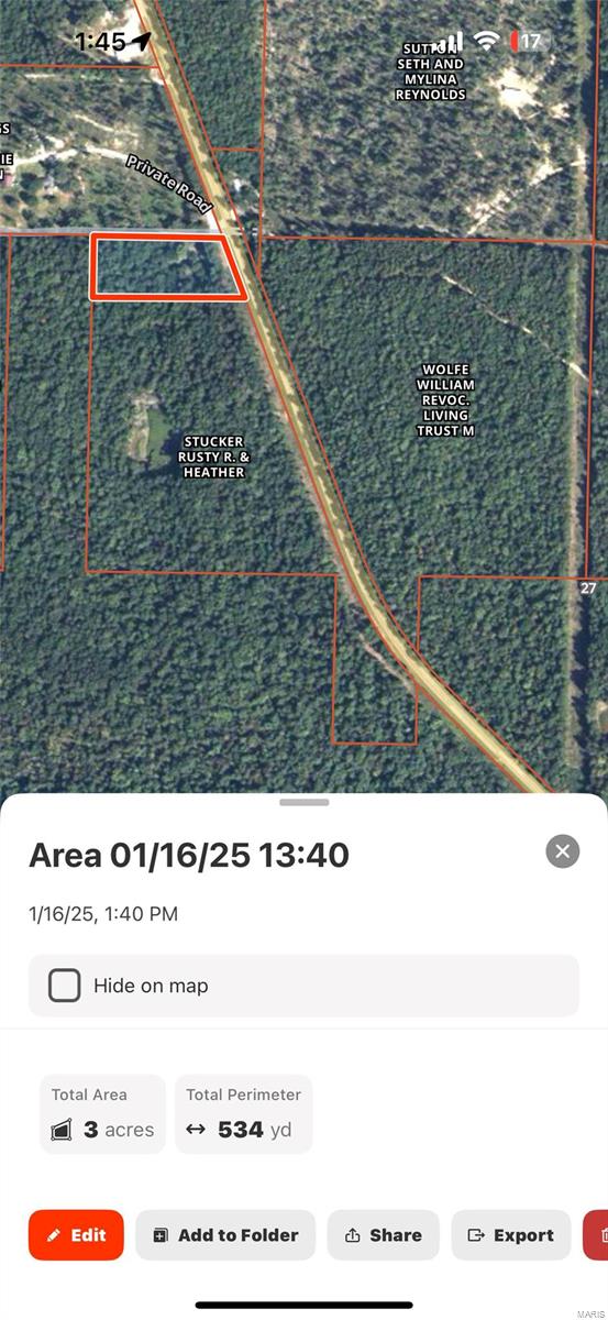 4117 State Highway 21, Grandin, MO 63943 - map / location with property boundaries highlighted