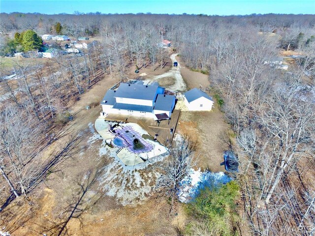 792 County Road 466, Poplar Bluff, MO 63901 - view of subject property with a heavily wooded area