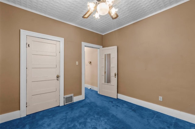 604 N Fountain St, Cape Girardeau, MO 63701 - unfurnished room with carpet flooring, a ceiling fan, ornamental molding, and baseboards