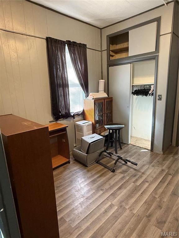 office with wood finished floors