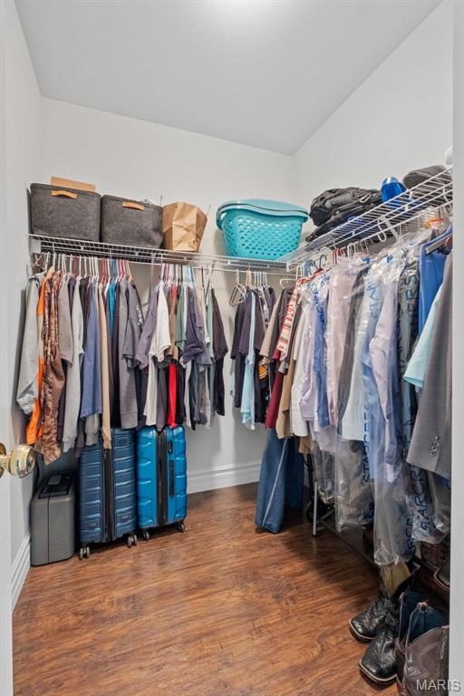 850 Aj Farm Ln, Washington, MO 63090 - spacious closet featuring wood finished floors