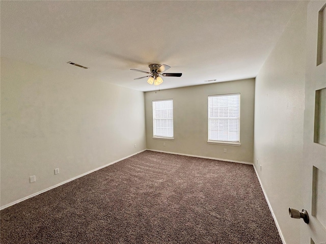 813 Breeze Ct, Perryville, MO 63775 - carpeted spare room featuring ceiling fan and baseboards