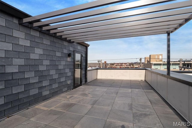 215 N Sarah St Unit 13, Saint Louis, MO 63108 - view of patio / terrace with a balcony and a pergola