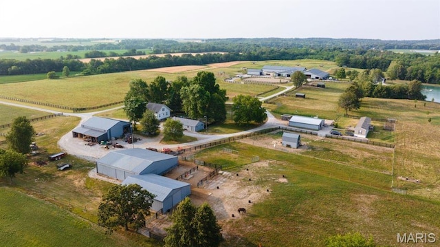 13112 Heritage Ln, Pocahontas, IL 62275 - overview of rural landscape with agricultural land