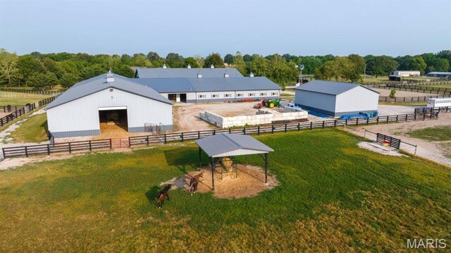 13112 Heritage Ln, Pocahontas, IL 62275 - overview of rural landscape