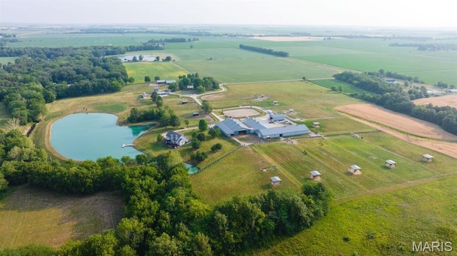 13112 Heritage Ln, Pocahontas, IL 62275 - aerial view of property and surrounding area featuring rural landscape and a large body of water