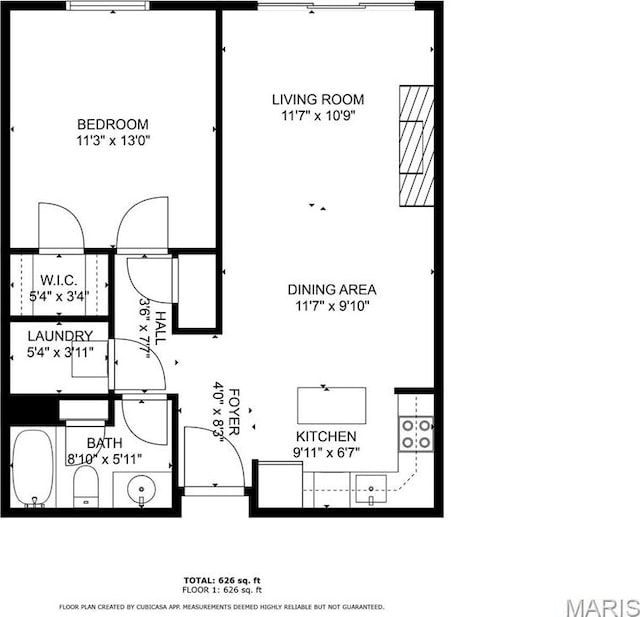 950 E Rue De La Banque Unit 110, Creve Coeur, MO 63141 - home floor plan