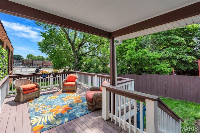 3258 Walter Ave, Saint Louis, MO 63143 - wooden terrace featuring fence