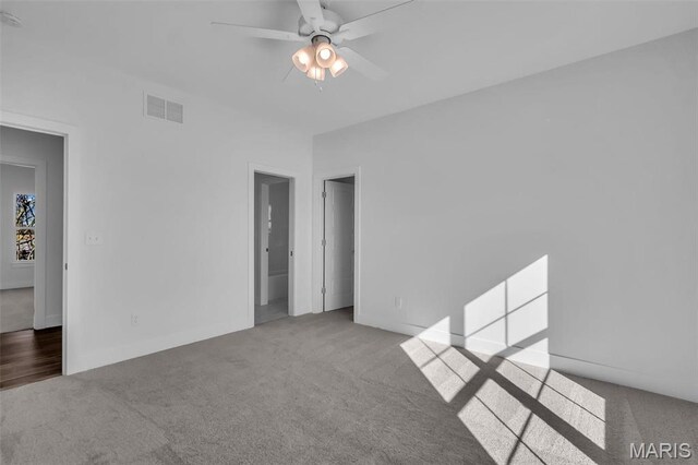 600 Legacy Dr, Waterloo, IL 62298 - spare room with carpet floors and a ceiling fan