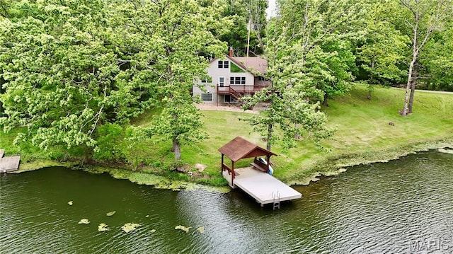 520 Christopher Dr, Perryville, MO 63775 - view of subject property featuring a nearby body of water and a forest