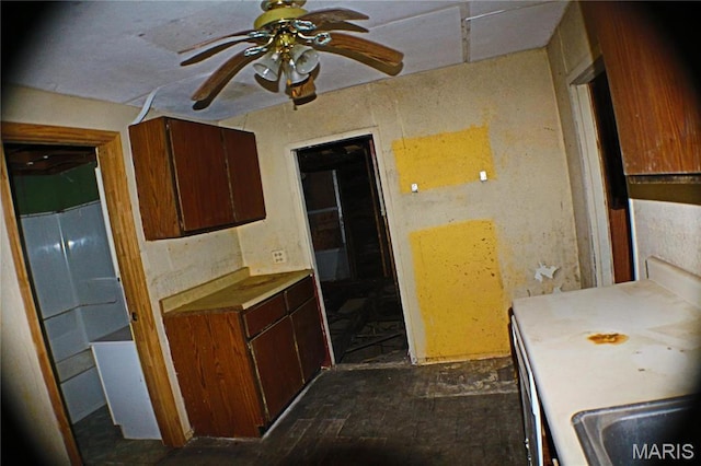 2202 Holland St, Alton, IL 62002 - kitchen with a ceiling fan