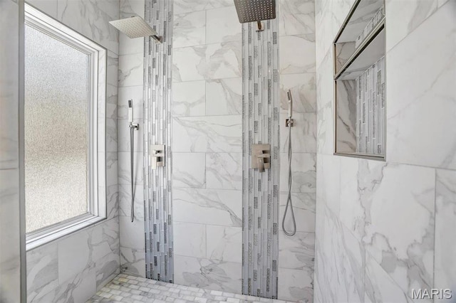 997 Sheffield Forest Ct, Wildwood, MO 63021 - full bath featuring a marble finish shower