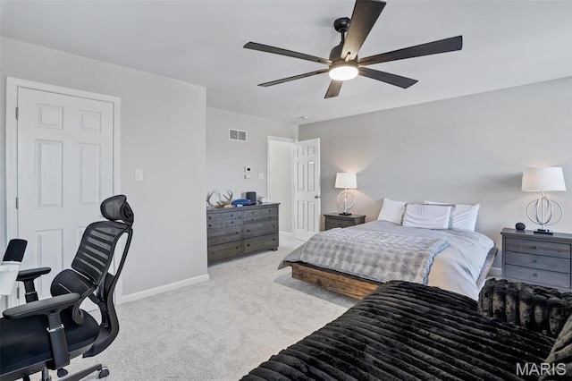 997 Sheffield Forest Ct, Wildwood, MO 63021 - carpeted bedroom featuring baseboards and ceiling fan