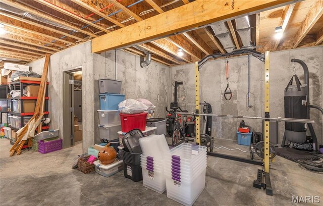 1201 Aster Ct, St James, MO 65559 - view of unfinished basement