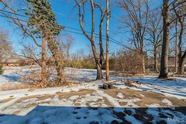 5 Little Ln, Florissant, MO 63033 - view of yard covered in snow