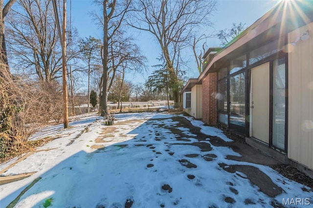 5 Little Ln, Florissant, MO 63033 - view of yard covered in snow
