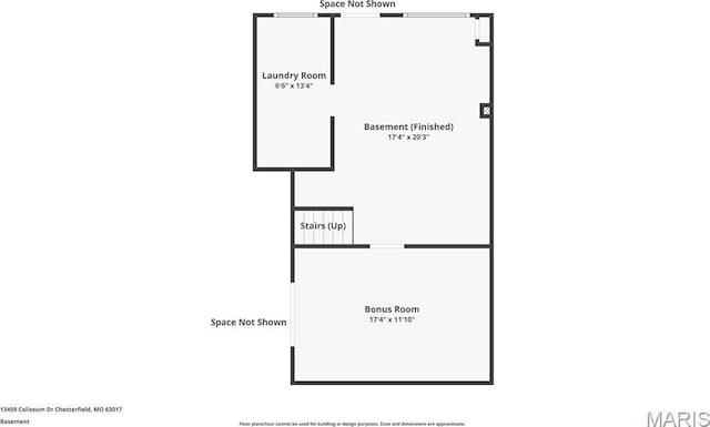 13459 Coliseum Dr, Chesterfield, MO 63017 - view of property floor plan