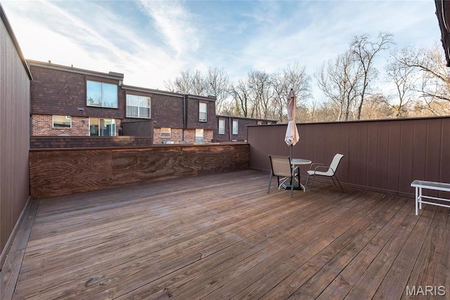 13459 Coliseum Dr, Chesterfield, MO 63017 - deck featuring outdoor dining area