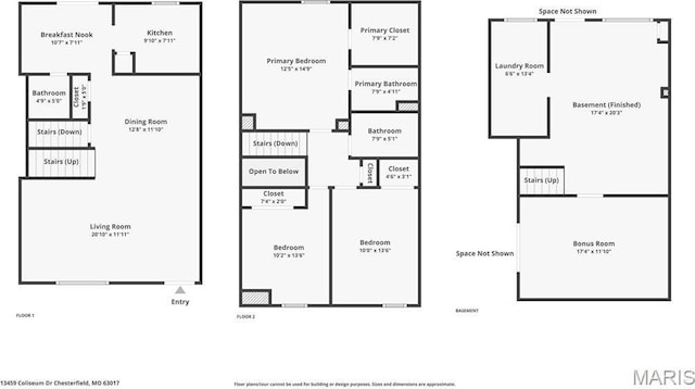 13459 Coliseum Dr, Chesterfield, MO 63017 - view of room layout
