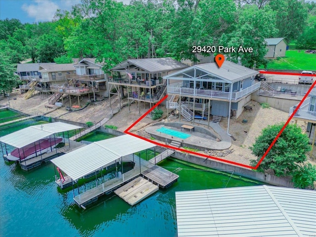 29420 Park Ave, Gravois Mills, MO 65037 - view of subject property featuring a large body of water
