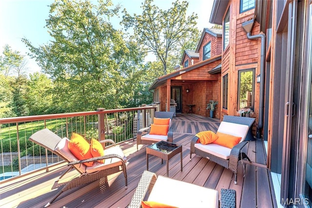 16 Holiday Ln, Saint Louis, MO 63131 - view of wooden terrace