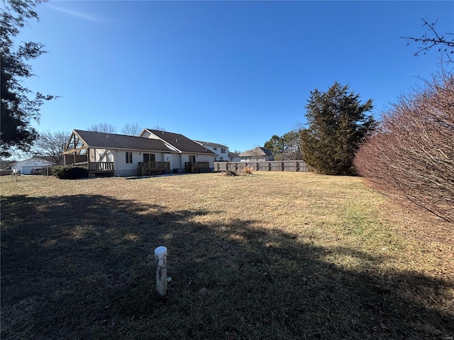809 Cambridge Dr, Rolla, MO 65401 - view of yard with a deck