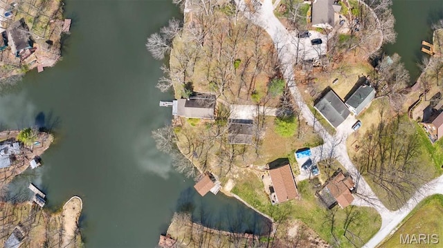 10949 Clearwater Ln, Plainview, IL 62685 - aerial view of property and surrounding area featuring a nearby body of water