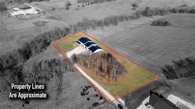 284 Ridge Rd, Oak Ridge, MO 63769 - view of rural area with property parcel outlined