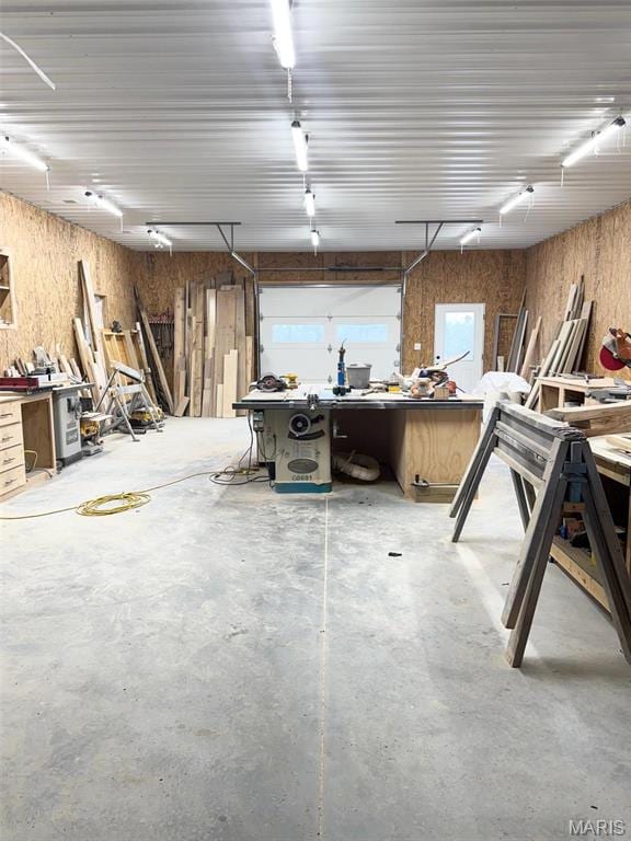 284 Ridge Rd, Oak Ridge, MO 63769 - garage featuring a workshop area
