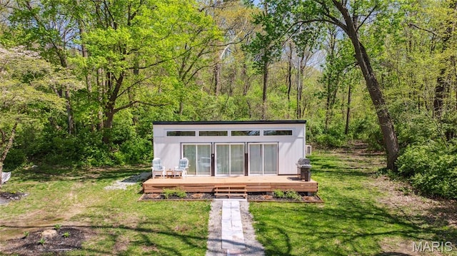 2510 N 89th St, Caseyville, IL 62232 - view of outbuilding with a wooded view