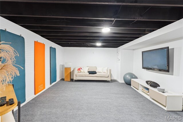 2510 N 89th St, Caseyville, IL 62232 - finished basement featuring carpet and baseboards