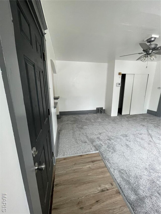 4947 Rosalie St, Saint Louis, MO 63115 - corridor with wood finished floors and baseboards