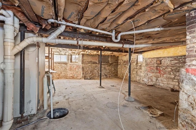 view of basement