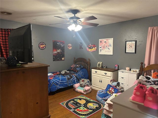128 Pine St, Ironton, MO 63650 - bedroom featuring wood finished floors and ceiling fan