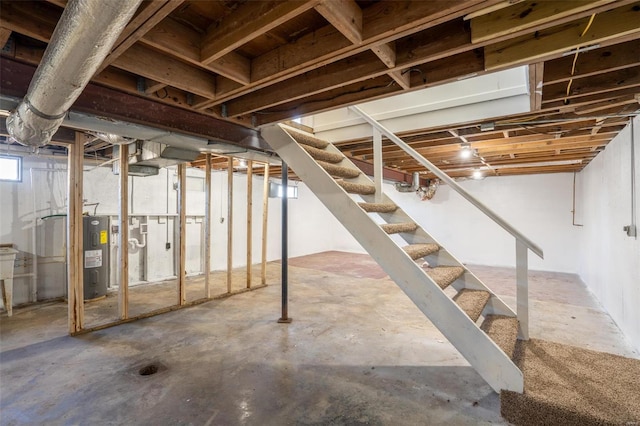 20 W Broadway, Ellsinore, MO 63937 - basement with water heater and stairway