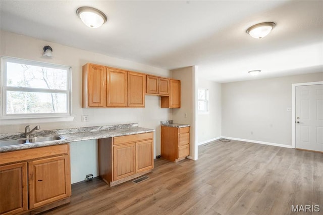 20 W Broadway, Ellsinore, MO 63937 - kitchen with light wood-style flooring and light countertops