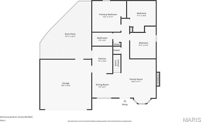 4012 Sunny Brook Dr, Arnold, MO 63010 - view of property floor plan