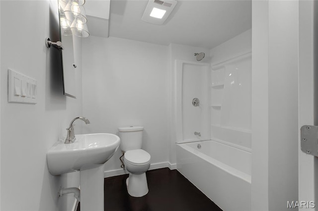 4012 Sunny Brook Dr, Arnold, MO 63010 - bathroom with toilet and bathing tub / shower combination