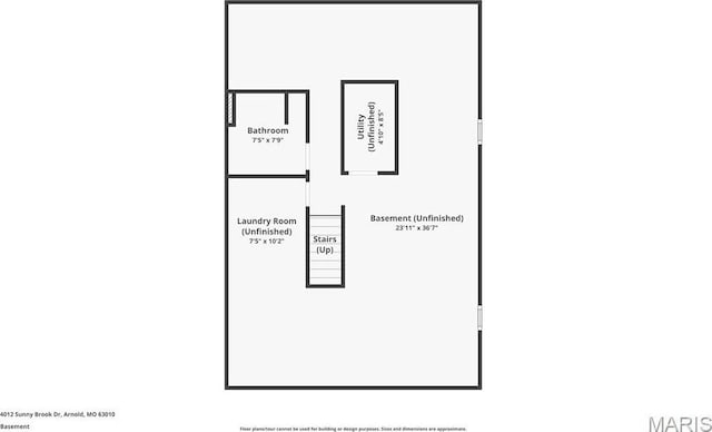 4012 Sunny Brook Dr, Arnold, MO 63010 - view of property floor plan