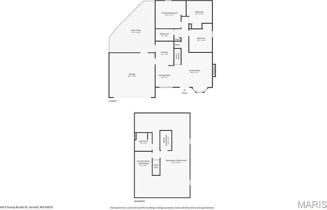 4012 Sunny Brook Dr, Arnold, MO 63010 - view of property floor plan